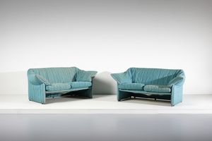 BELLINI MARIO (n. 1935) - Coppia di divani a due posti mod. Le Stelle per B&B Italia