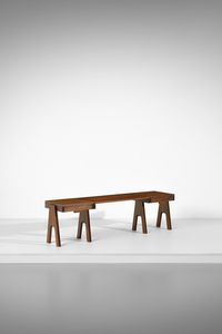 ANGELO MANGIAROTTI (1921-2012) & BRUNO MORASSUTTI (1920-2008) - Coppia di comodini con panca per Mascheroni, Italia