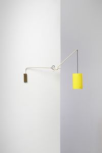 SARFATTI GINO (1912 - 1985) - Lampada a sospensione con braccio snodabile per Arteluce, Milano