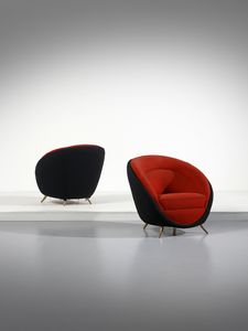 VERONESI GUGLIELMO (n. 1913) - Coppia di poltrone per I.S.A., Ponte San Pietro