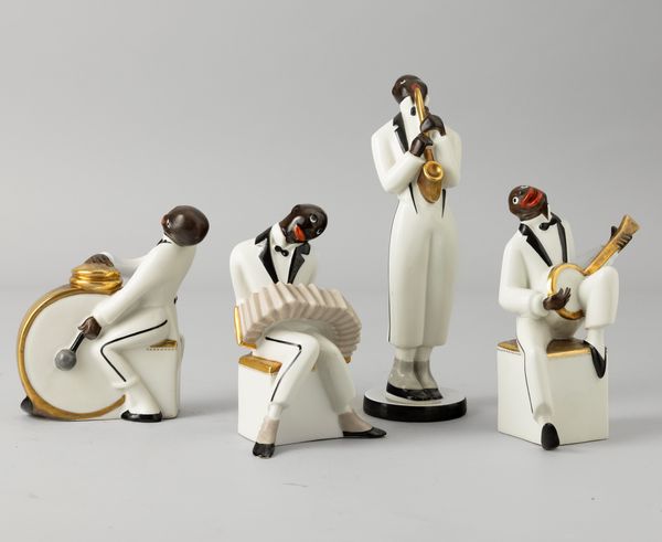 Robj, Francia 1930 ca Il Quartetto Jazz  - Asta Arti Decorative Europee del '900 - Associazione Nazionale - Case d'Asta italiane