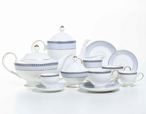 Servizio da t� e caff� Villa Menton.<BR>Lussemburgo, Septfontaines, Manifattura Villeroy & Boch, XX secolo.<BR>  - Asta Arredo per la Tavola - Associazione Nazionale - Case d'Asta italiane