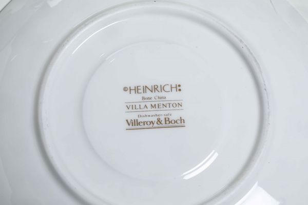 Servizio da t� e caff� Villa Menton.<BR>Lussemburgo, Septfontaines, Manifattura Villeroy & Boch, XX secolo.<BR>  - Asta Arredo per la Tavola - Associazione Nazionale - Case d'Asta italiane