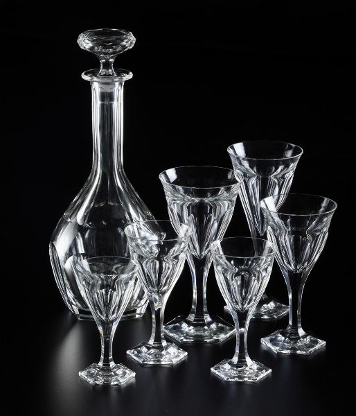 Servizio di calici �Adele�.<BR>Repubblica Ceca, Manifattura Moser, seconda met� del XX secolo.  - Asta Arredo per la Tavola - Associazione Nazionale - Case d'Asta italiane