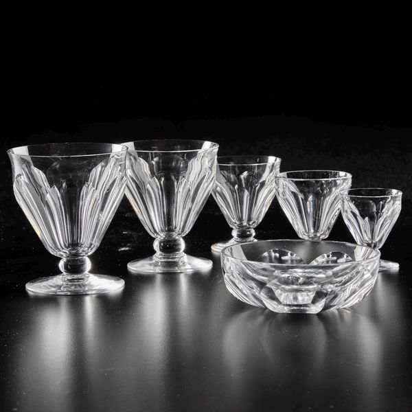 Servizio di calici �Talleyrand�.<BR>Francia, Manifattura Baccarat, XX secolo.  - Asta Arredo per la Tavola - Associazione Nazionale - Case d'Asta italiane
