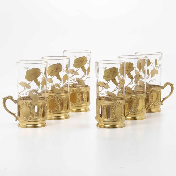 Sei bicchieri. <BR>Francia, Manifattura Baccarat, primi del XX secolo.  - Asta Arredo per la Tavola - Associazione Nazionale - Case d'Asta italiane