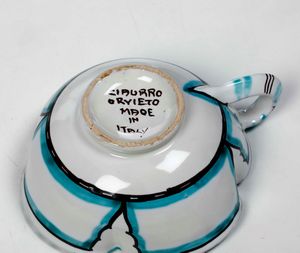 Servizio da t�.<BR>Orvieto, Manifattura di Ilario Ciaurro, 1928-1938.  - Asta Arredo per la Tavola - Associazione Nazionale - Case d'Asta italiane