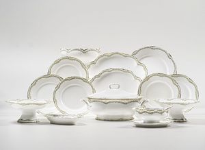 Servizio da tavola. <BR>Doccia, Manifattura Richard Ginori, XX secolo.  - Asta Arredo per la Tavola - Associazione Nazionale - Case d'Asta italiane