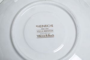 Servizio da t� e caff� Villa Menton.<BR>Lussemburgo, Septfontaines, Manifattura Villeroy & Boch, XX secolo.<BR>  - Asta Arredo per la Tavola - Associazione Nazionale - Case d'Asta italiane