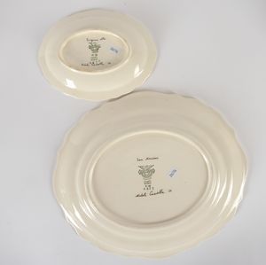 MICHELE CASCELLA : Parte di servizio da tavola.<BR>Laveno, Societ� Ceramica Italiana, 1950 circa.<BR>Design di Michele Cascella (Ortona (CH) 1892-Milano 1989).  - Asta Arredo per la Tavola - Associazione Nazionale - Case d'Asta italiane