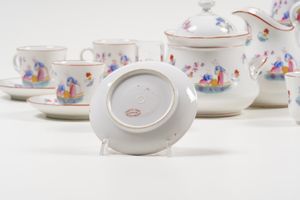 Servizio da caff�<BR>Doccia, Manifattura Ginori, seconda met� del XIX secolo  - Asta Arredo per la Tavola - Associazione Nazionale - Case d'Asta italiane