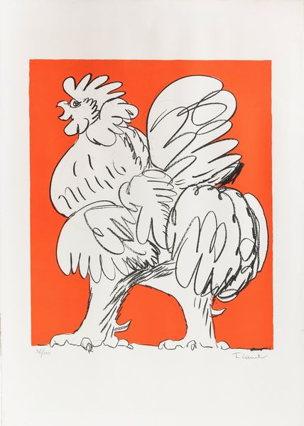 Salvatore Fiume : Gallo  - Asta Multipli e grafica internazionale - Associazione Nazionale - Case d'Asta italiane