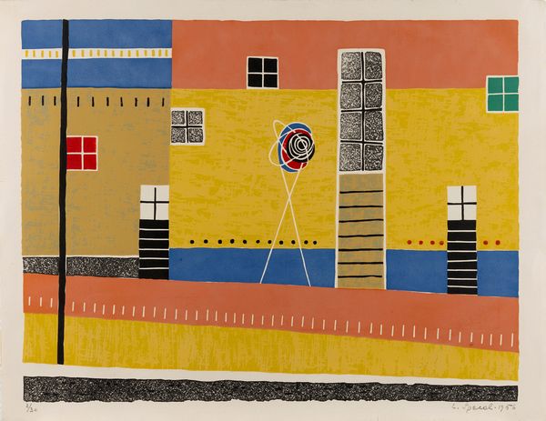 Lojze Spacal : Case di zingari in Macedonia  - Asta Multipli e grafica internazionale - Associazione Nazionale - Case d'Asta italiane