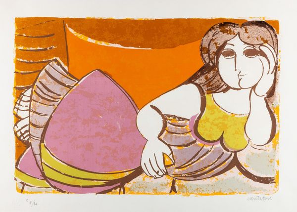 Domenico Cantatore : Senza titolo  - Asta Multipli e grafica internazionale - Associazione Nazionale - Case d'Asta italiane