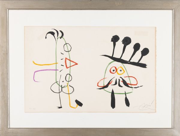 Joan Mirò : Ubu aux Baleares (da L'Enfance d'Ubu)  - Asta Multipli e grafica internazionale - Associazione Nazionale - Case d'Asta italiane