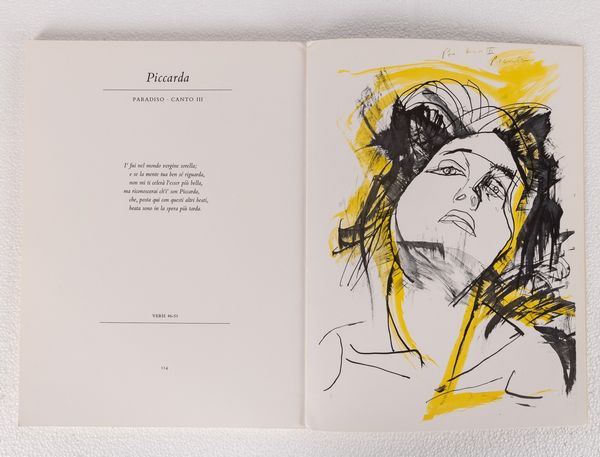 Renato Guttuso : Il Dante di Guttuso  - Asta Multipli e grafica internazionale - Associazione Nazionale - Case d'Asta italiane