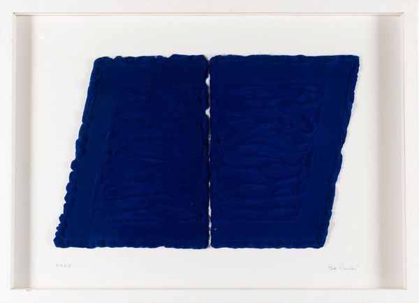 PINO PINELLI : Pittura blu  - Asta Multipli e grafica internazionale - Associazione Nazionale - Case d'Asta italiane