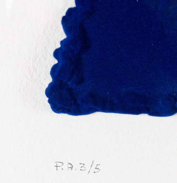 PINO PINELLI : Pittura blu  - Asta Multipli e grafica internazionale - Associazione Nazionale - Case d'Asta italiane