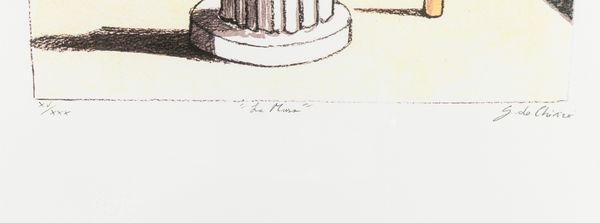 Giorgio de Chirico : La musa  - Asta Multipli e grafica internazionale - Associazione Nazionale - Case d'Asta italiane