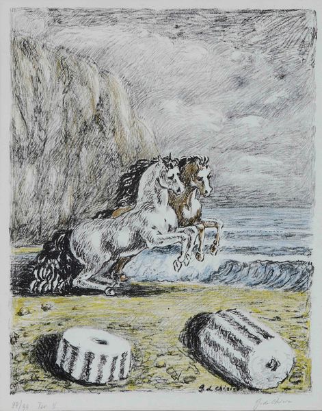 Giorgio de Chirico : Cavalli  - Asta Multipli e grafica internazionale - Associazione Nazionale - Case d'Asta italiane