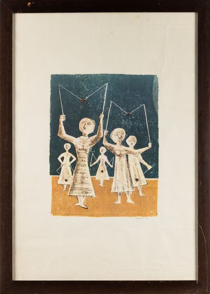 Massimo Campigli : Giocatrici di Diabolo  - Asta Multipli e grafica internazionale - Associazione Nazionale - Case d'Asta italiane