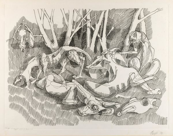 Corrado Cagli : Il pasto delle belve  - Asta Multipli e grafica internazionale - Associazione Nazionale - Case d'Asta italiane