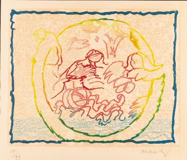 Pierre Alechinsky : Astres et dsastres VI  - Asta Multipli e grafica internazionale - Associazione Nazionale - Case d'Asta italiane