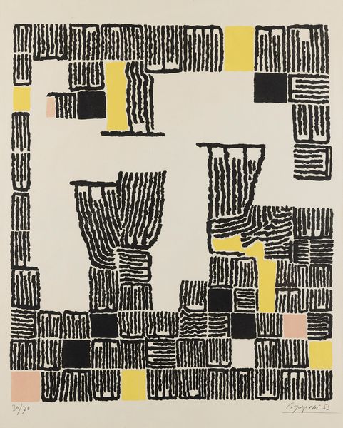 Giuseppe Capogrossi : Senza titolo  - Asta Multipli e grafica internazionale - Associazione Nazionale - Case d'Asta italiane