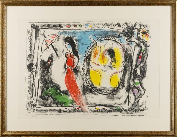 Marc Chagall : Femme avec parapluie  - Asta Multipli e grafica internazionale - Associazione Nazionale - Case d'Asta italiane