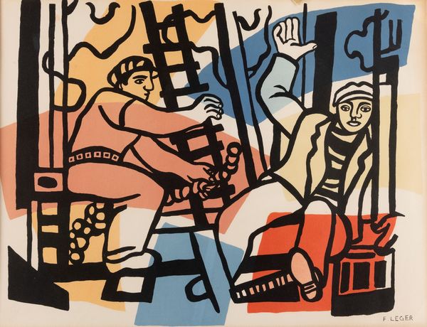 Fernand Léger : Le constructeurs  - Asta Multipli e grafica internazionale - Associazione Nazionale - Case d'Asta italiane