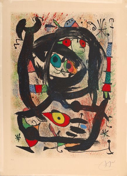 Joan Mirò : Senza titolo  - Asta Multipli e grafica internazionale - Associazione Nazionale - Case d'Asta italiane