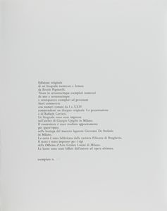 Ercole Pignatelli : Senza titolo  - Asta Multipli e grafica internazionale - Associazione Nazionale - Case d'Asta italiane