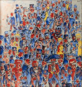 Franz Borghese - Senza titolo (Folla)