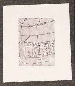 Ben Nicholson : Fragment of Tuscany Cathedral  - Asta Multipli e grafica internazionale - Associazione Nazionale - Case d'Asta italiane