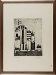 Franco Gentilini : Senza titolo  - Asta Multipli e grafica internazionale - Associazione Nazionale - Case d'Asta italiane