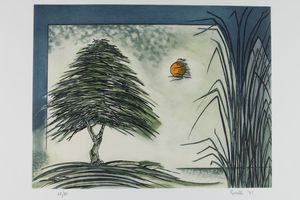 MARIO ROSSELLO - Albero e canne