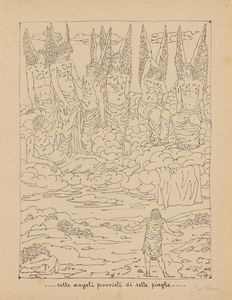 Giorgio de Chirico : L'Apocalisse  - Asta Multipli e grafica internazionale - Associazione Nazionale - Case d'Asta italiane