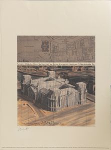 Christo : Wrapped Reichstag, Berlin  - Asta Multipli e grafica internazionale - Associazione Nazionale - Case d'Asta italiane