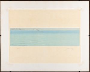 Piero Guccione : Senza titolo  - Asta Multipli e grafica internazionale - Associazione Nazionale - Case d'Asta italiane