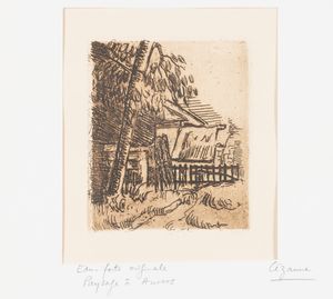 Paul Cézanne - Paysage, Auvers entre de ferme rue St. Remy