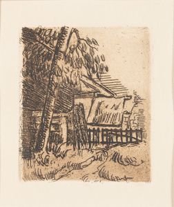 Paul Cézanne : Paysage, Auvers entre de ferme rue St. Remy  - Asta Multipli e grafica internazionale - Associazione Nazionale - Case d'Asta italiane