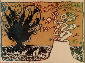 Pierre Alechinsky - Volcan alphabtique