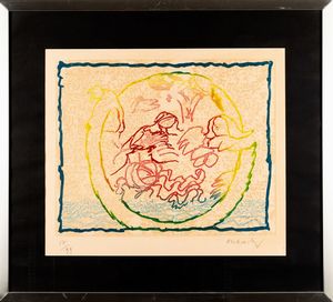 Pierre Alechinsky : Astres et dsastres VI  - Asta Multipli e grafica internazionale - Associazione Nazionale - Case d'Asta italiane