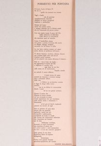 LUCIO FONTANA : Concetto spaziale  - Asta Multipli e grafica internazionale - Associazione Nazionale - Case d'Asta italiane