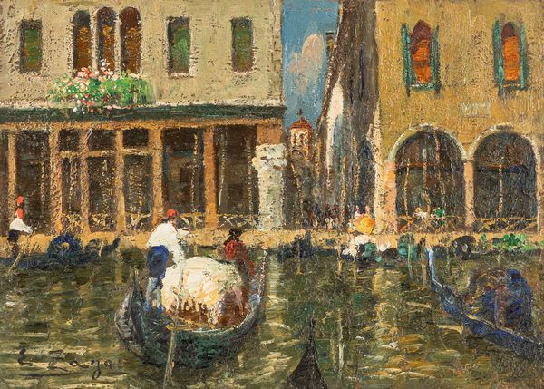 Erma Zago : In gondola  - Asta Importanti Dipinti e Sculture / Arte Figurativa tra XIX e XX Secolo - Parte 2 - Associazione Nazionale - Case d'Asta italiane