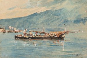 Edoardo Dalbono - Pescatori nel golfo