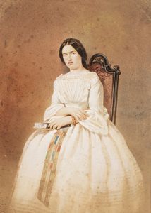 Scuola del secolo XIX - Ritratto femminile