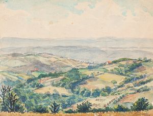 Eugenio Cecconi - Colline toscane