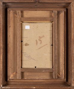 Eugenio Cecconi : Cacciatore in Maremma  - Asta Importanti Dipinti e Sculture / Arte Figurativa tra XIX e XX Secolo - Parte 2 - Associazione Nazionale - Case d'Asta italiane