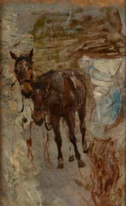 Sebastiano De Albertis - Studio di cavalli